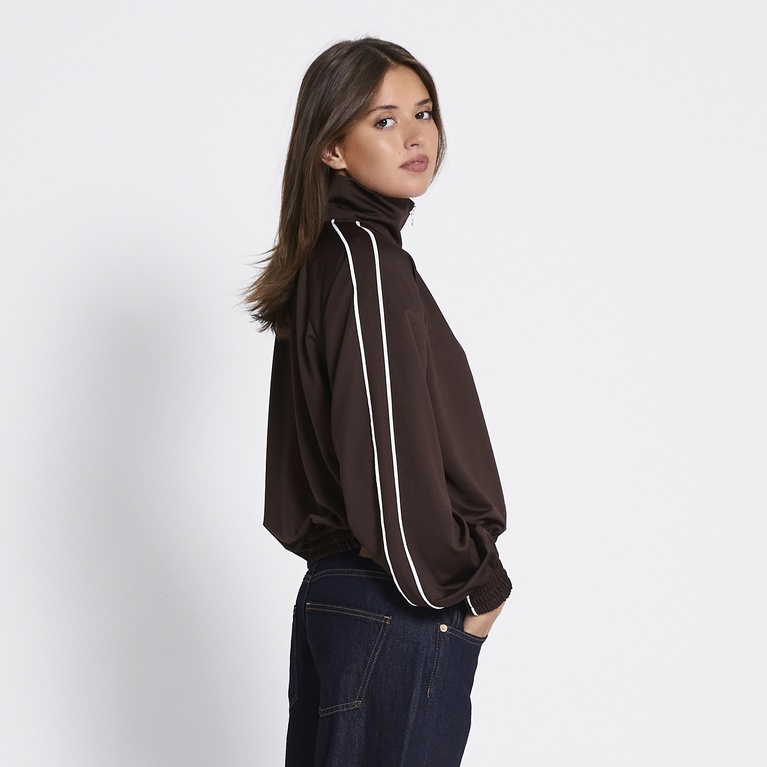 Track jacket "Trixie" Brown